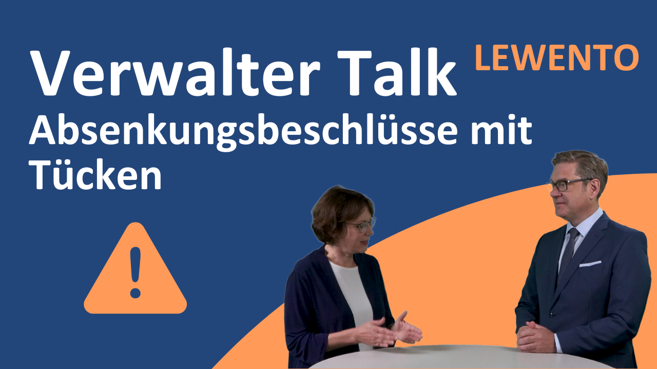Bild für Absenkungsbeschlüsse mit Tücken
