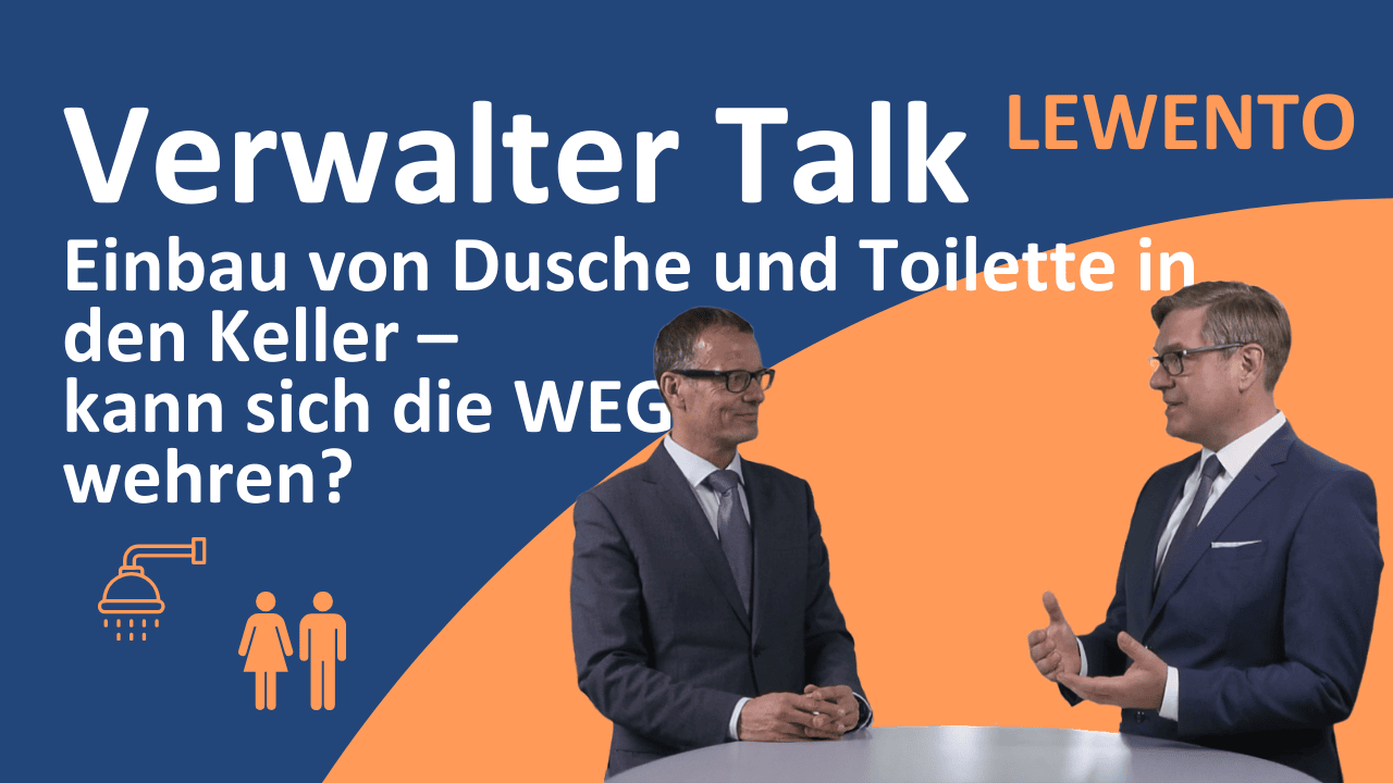 Bild für Einbau von Dusche und Toilette im Keller: Kann sich die WEG dagegen wehren?