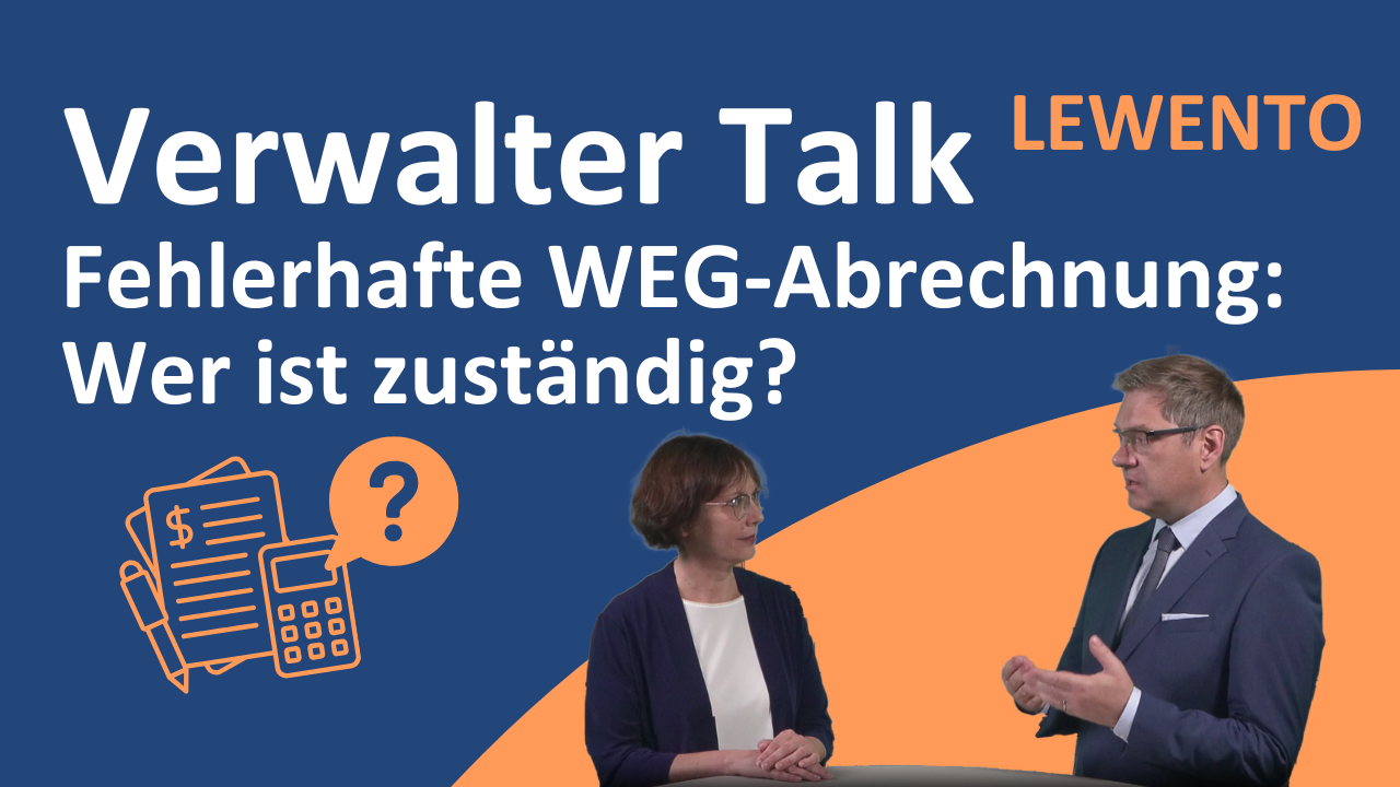 Bild für Fehlerhafte WEG-Abrechnung: Wer ist zuständig – alter oder neuer Verwalter?
